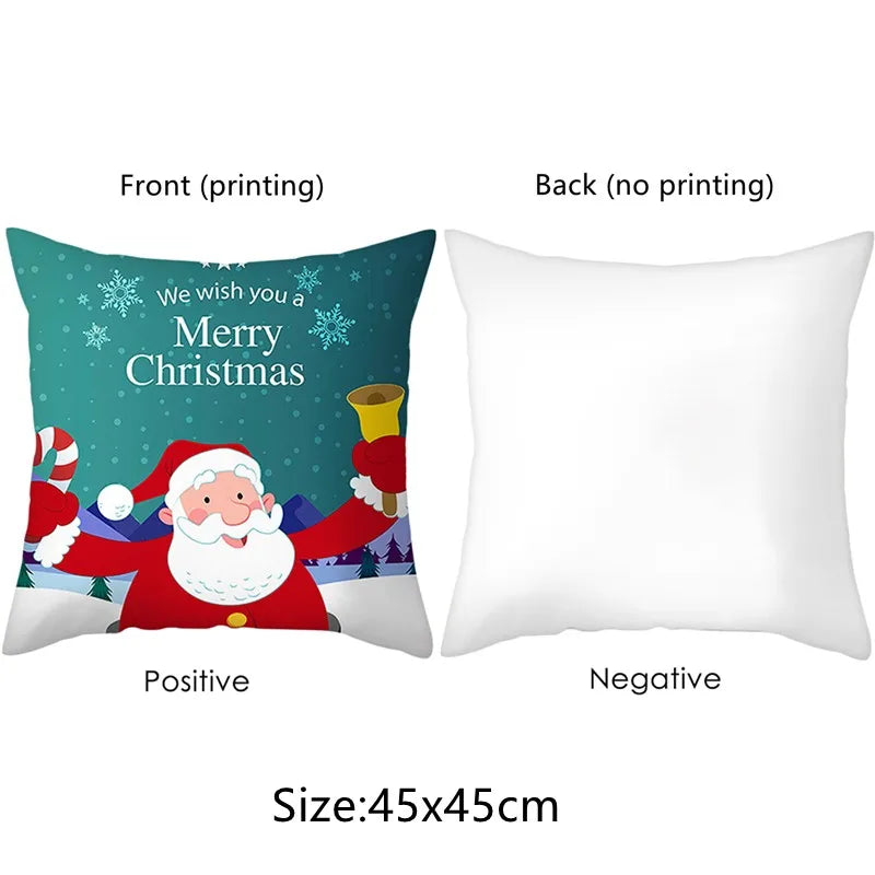 1 piece Halloween decorative cushion cover, Halloween funny expression pillow cover, suitable for party home room decoration